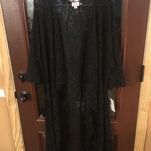 LuLaRoe Beautiful Black Lace Shirley L